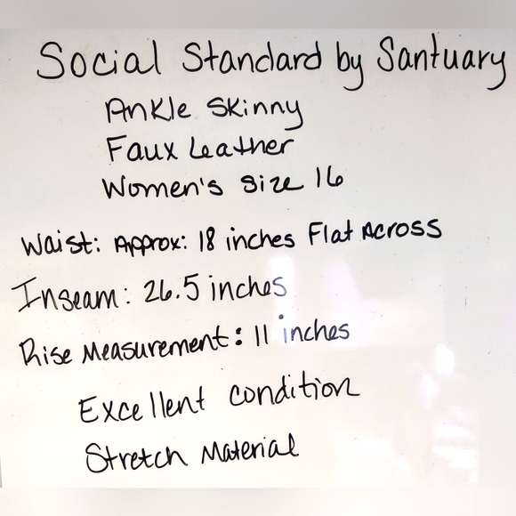 Faux Leather Social Standard By Sanctuary Faux Sz 16 - Picture 10 of 10